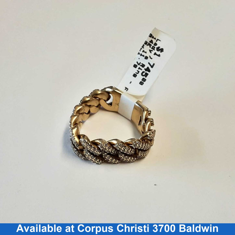 Women's Ring - Yellow Gold 14k (.585) 11.7 grams Size 20