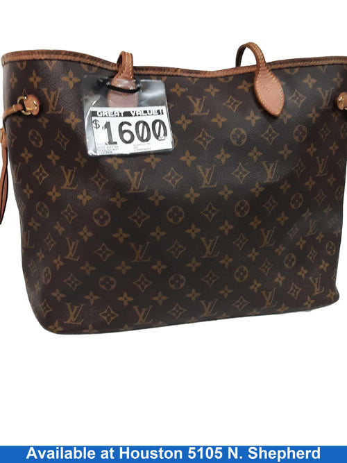 Louis Vuitton Neverfull Mm Purple Purse / Handbag