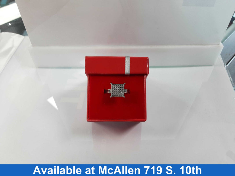 Ring - Engagement Set - White Gold 10k (.417) 2.9 grams Size 7