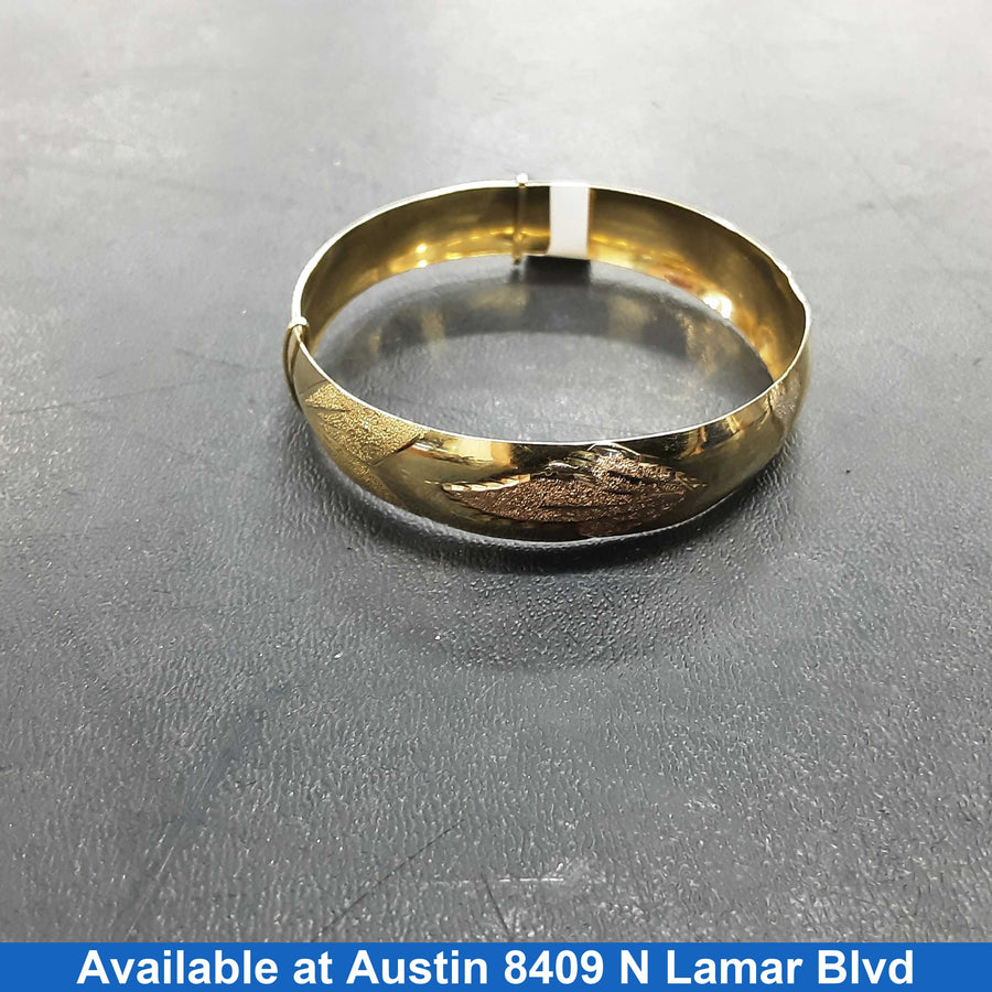 Bangle Bracelet - Yellow Gold 14k (.585) 12.8 grams 8 inch