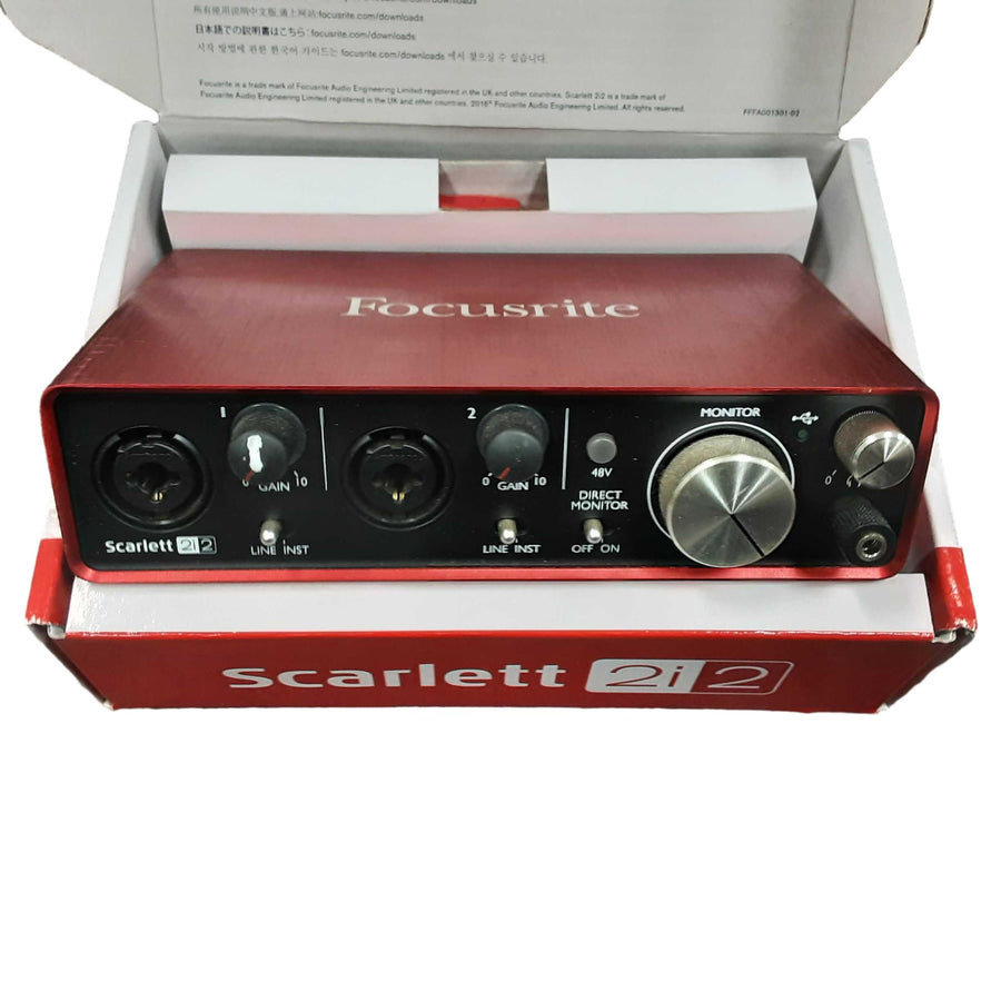 Focus Scarlett 2i2 Red Classic Audio Interface
