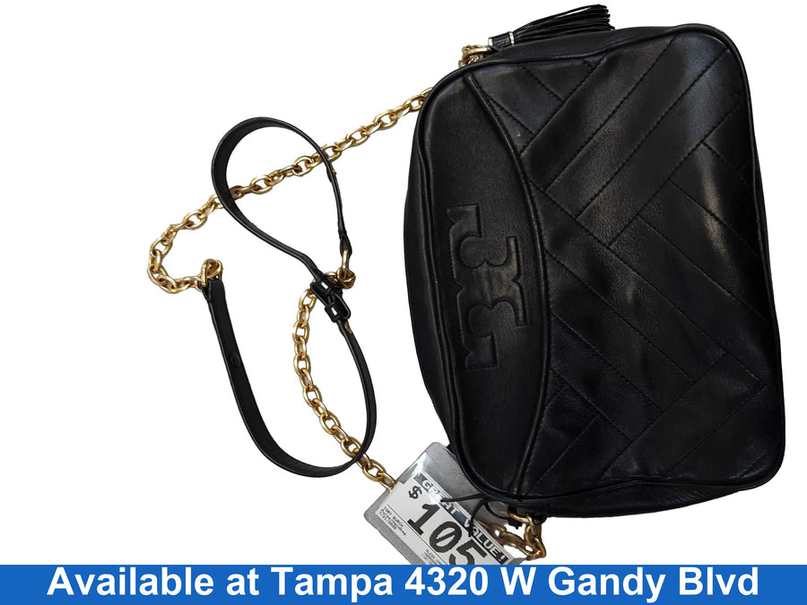 Tory Burch Alexa Camera Cross Body Black Purse / Handbag