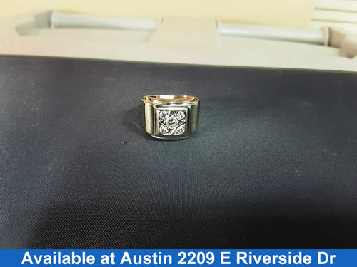 Men's Ring - White Gold 14k (.585) 6.7 grams Size 6