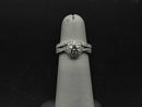 Ring - Wedding Set - White Gold 14k (.585) 5.1 grams Size 5