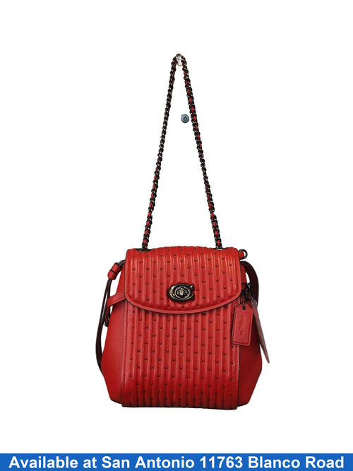 Coach Parker Convertible Backpack Red Backpack / Briefcase / Bag