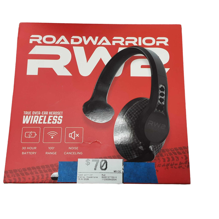 Road Warrior Rw2 Black Stereo Headphone