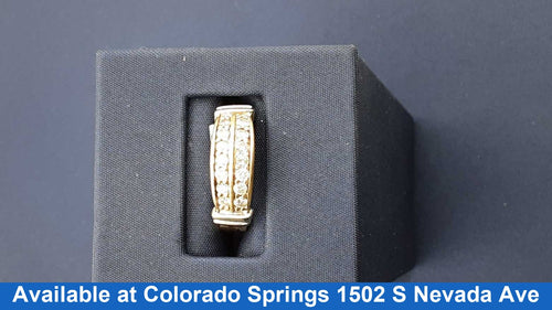 Women's Ring - Anniversary - Yellow Gold 10k (.417) 3 grams Size 5