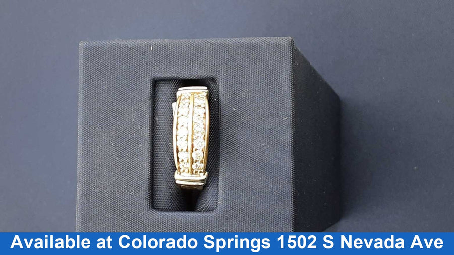 Women's Ring - Anniversary - Yellow Gold 10k (.417) 3 grams Size 5