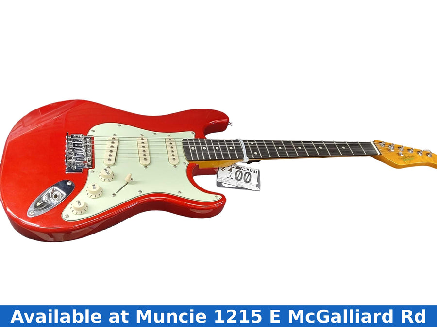 Oscar Schmidt Red Electric Classic Guitar