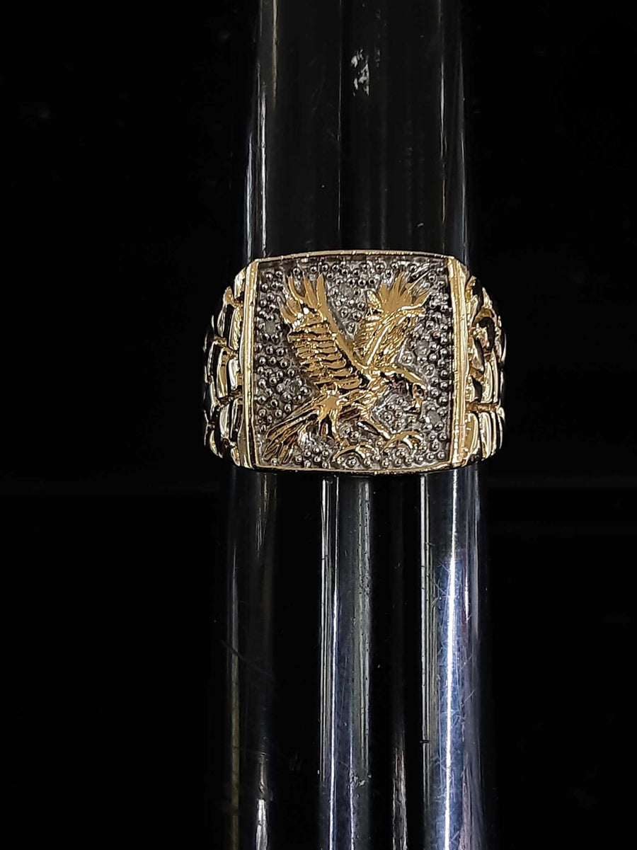 Men's Ring - Yellow Gold 10k (.417) 5.6 grams Size 7