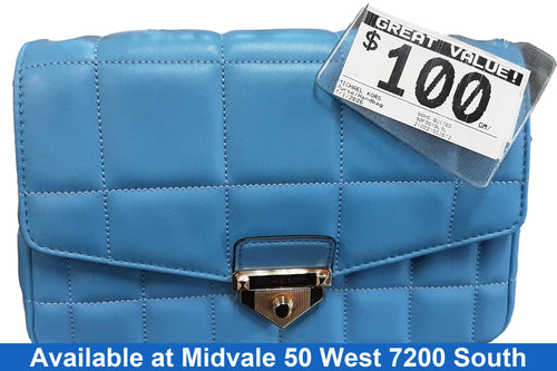 Michael Kors Soho Quited Blue Purse / Handbag