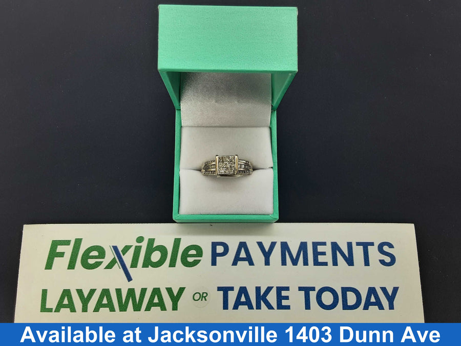 Women's Ring - White Gold 10k (.417) 5.5 grams Size 8
