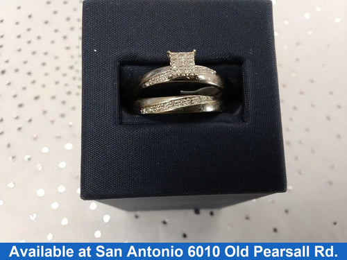 Ring - Engagement Set - White Gold 14k (.585) 3.1 grams Size 20