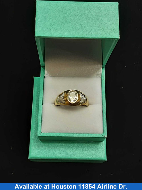 Women's Ring - Yellow Gold 10k (.417) 3.8 grams Size 11