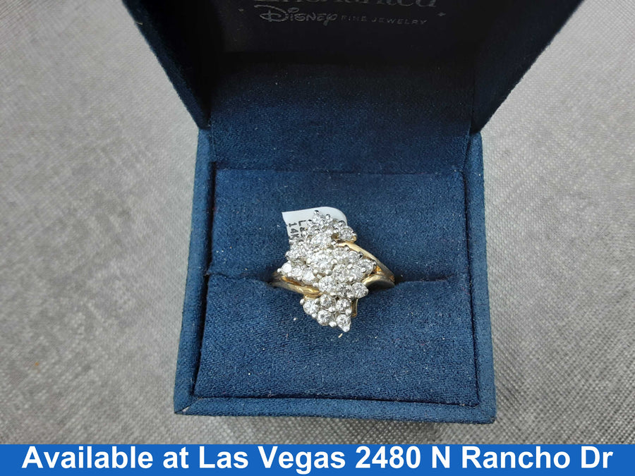 Women's Ring - Yellow Gold 14k (.585) 6.1 grams Size 20