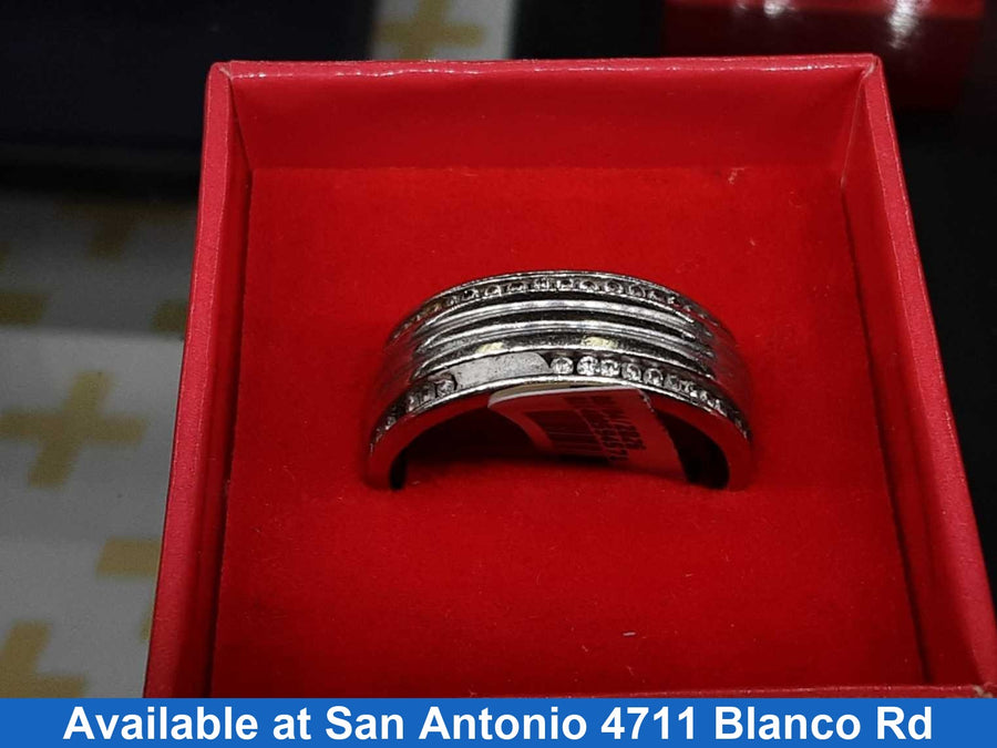 Men's Ring - White Gold 10k (.417) 5.8 grams Size 12.5