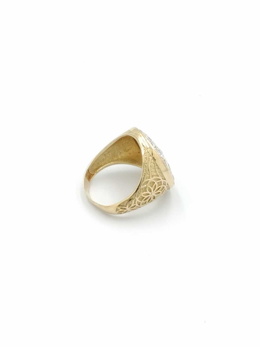 Men's Ring - Yellow Gold 10k (.417) 7.2 grams Size 10