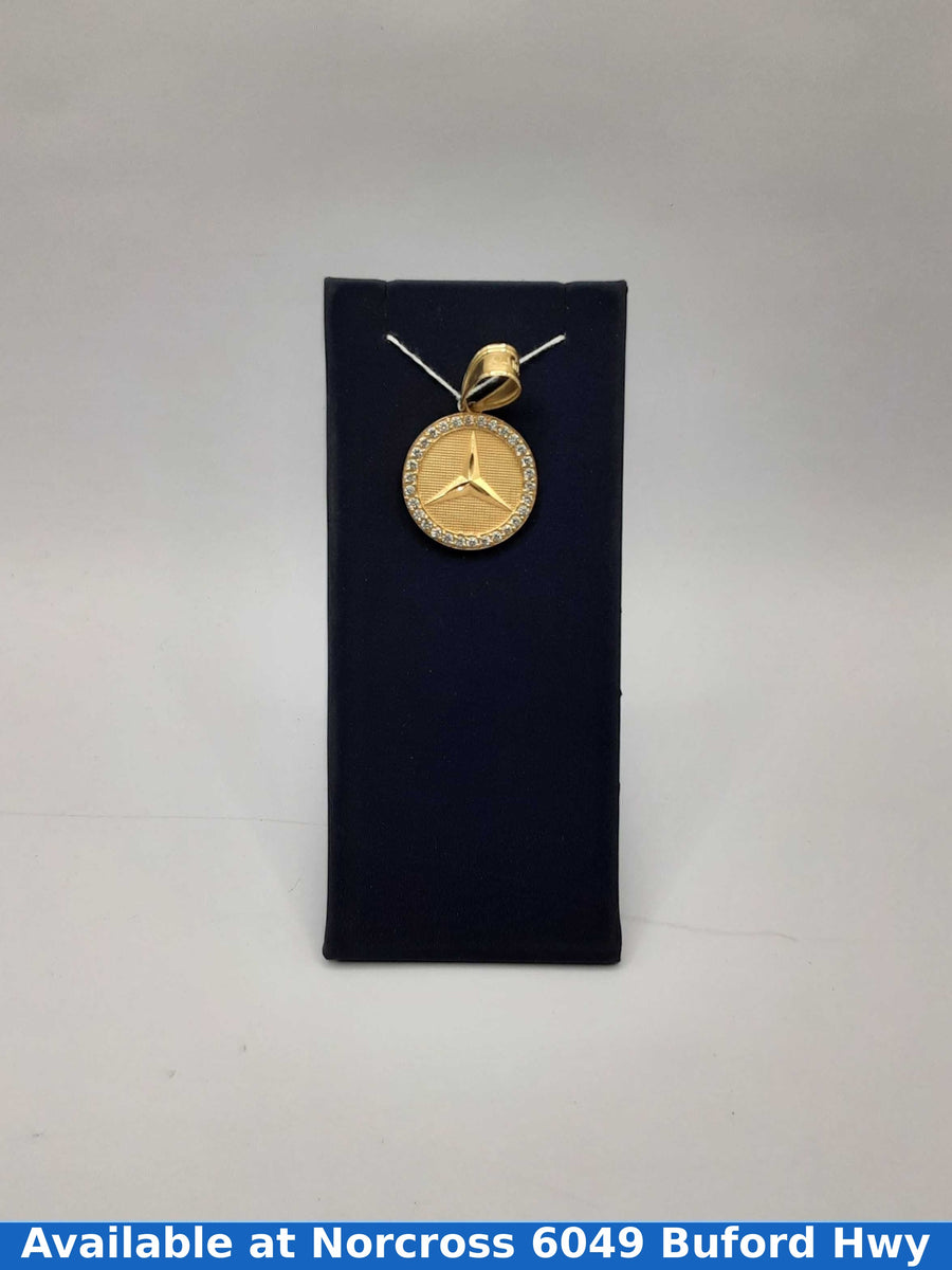 10kt Mercedes Benz Pendant
