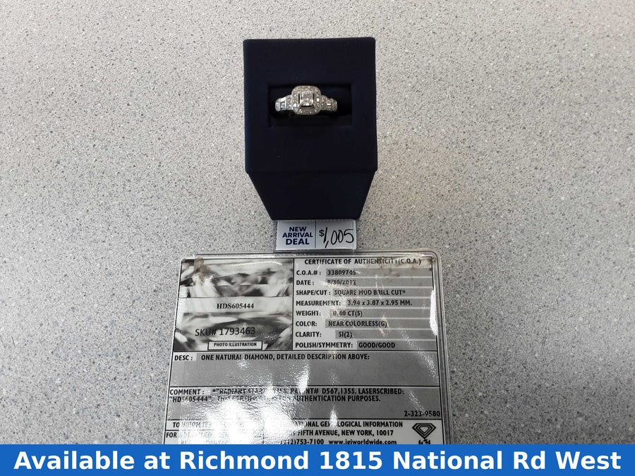Women's Ring - White Gold 14k (.585) 4.1 grams Size 7