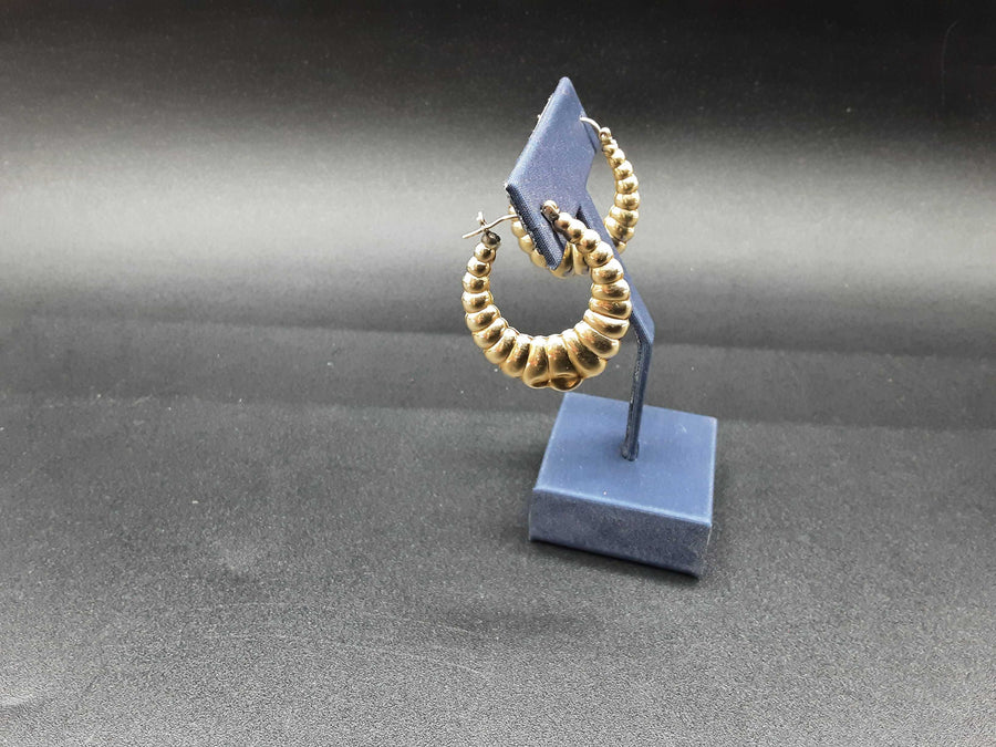 Shrimp Earrings - Yellow Gold 10k (.417) 4.6 grams