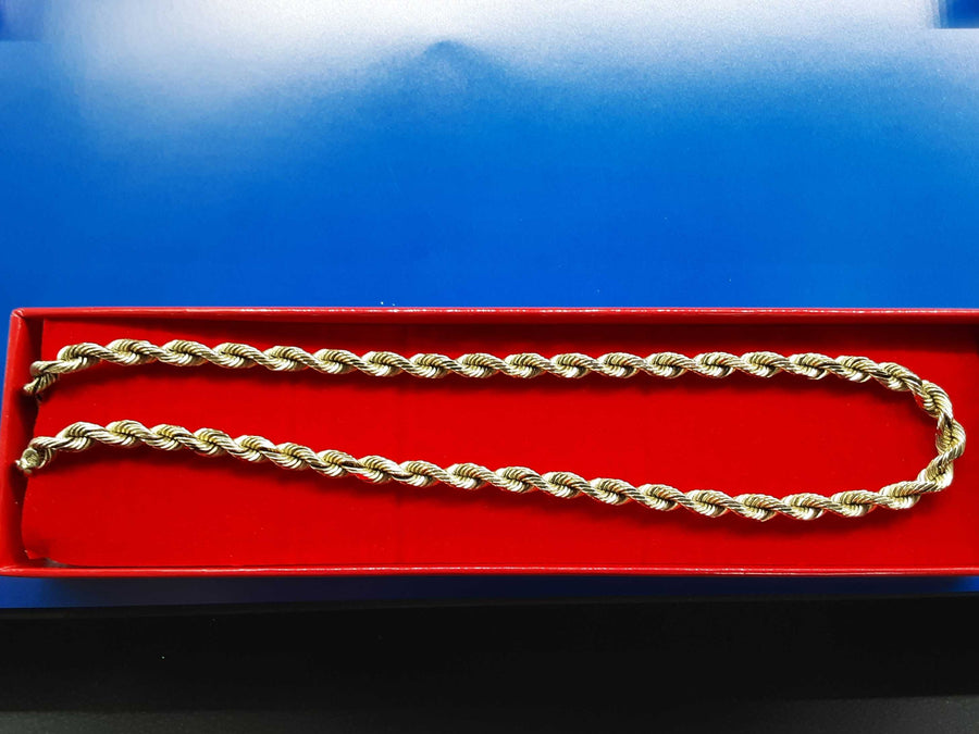 Rope Chain - Yellow Gold 10k (.417) 37.6 grams 18 inch