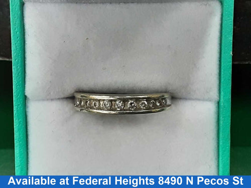 Women's Ring - Anniversary - White Gold 14k (.585) 3.29 grams Size 6.5