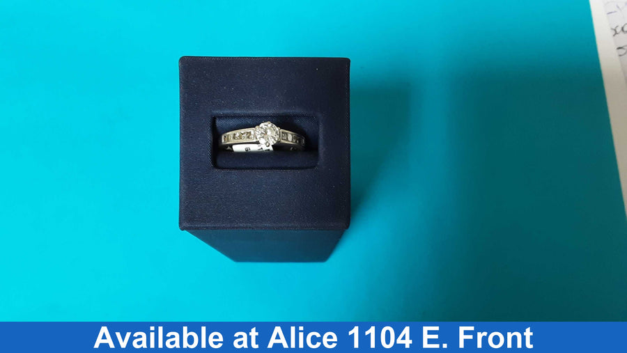 Ring - Wedding Band - White Gold 14k (.585) 3.4 grams Size 7.5