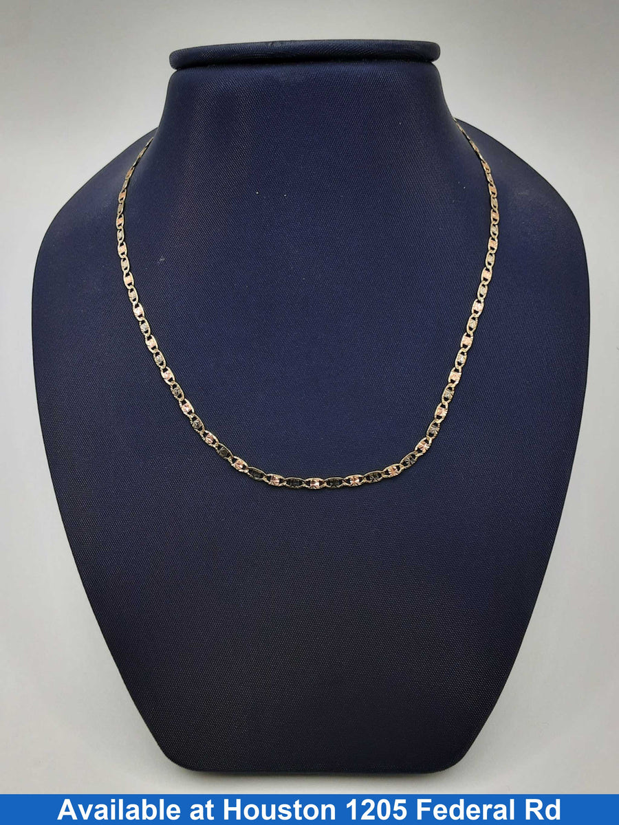 Gucci Chain - Tricolor Gold 10k (.417) 2.5 grams 10 inch