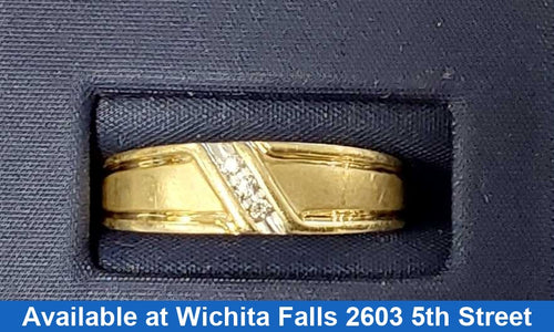Men's Ring - Yellow Gold 10k (.417) 2.9 grams Size 9.5