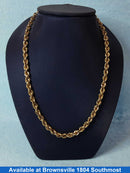 Rope Chain - Yellow Gold 14k (.585) 27.9 grams 22 inch