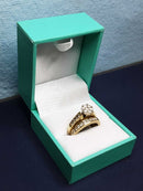 Ring - Engagement Set - Yellow Gold 14k (.585) 7.3 grams Size 5