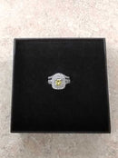 Ring - Engagement Set - White Gold 14k (.585) 9.4 grams Size 6