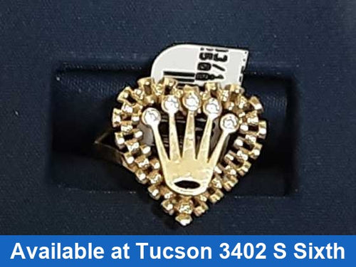 Women's Ring - Yellow Gold 10k (.417) 2.4 grams Size 7