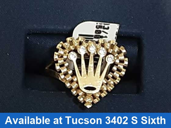 Women's Ring - Yellow Gold 10k (.417) 2.4 grams Size 7