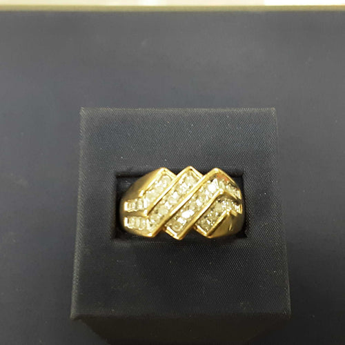 Men's Ring - Yellow Gold 10k (.417) 5.8 grams Size 12