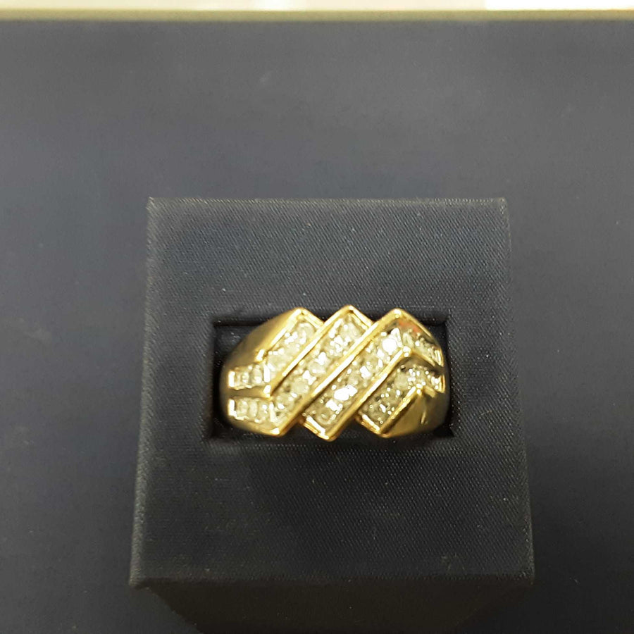 Men's Ring - Yellow Gold 10k (.417) 5.8 grams Size 12