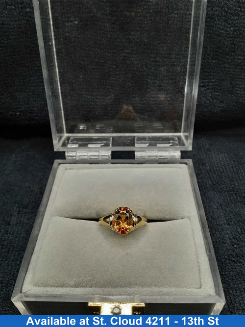 Yellow Gem Stone Ring