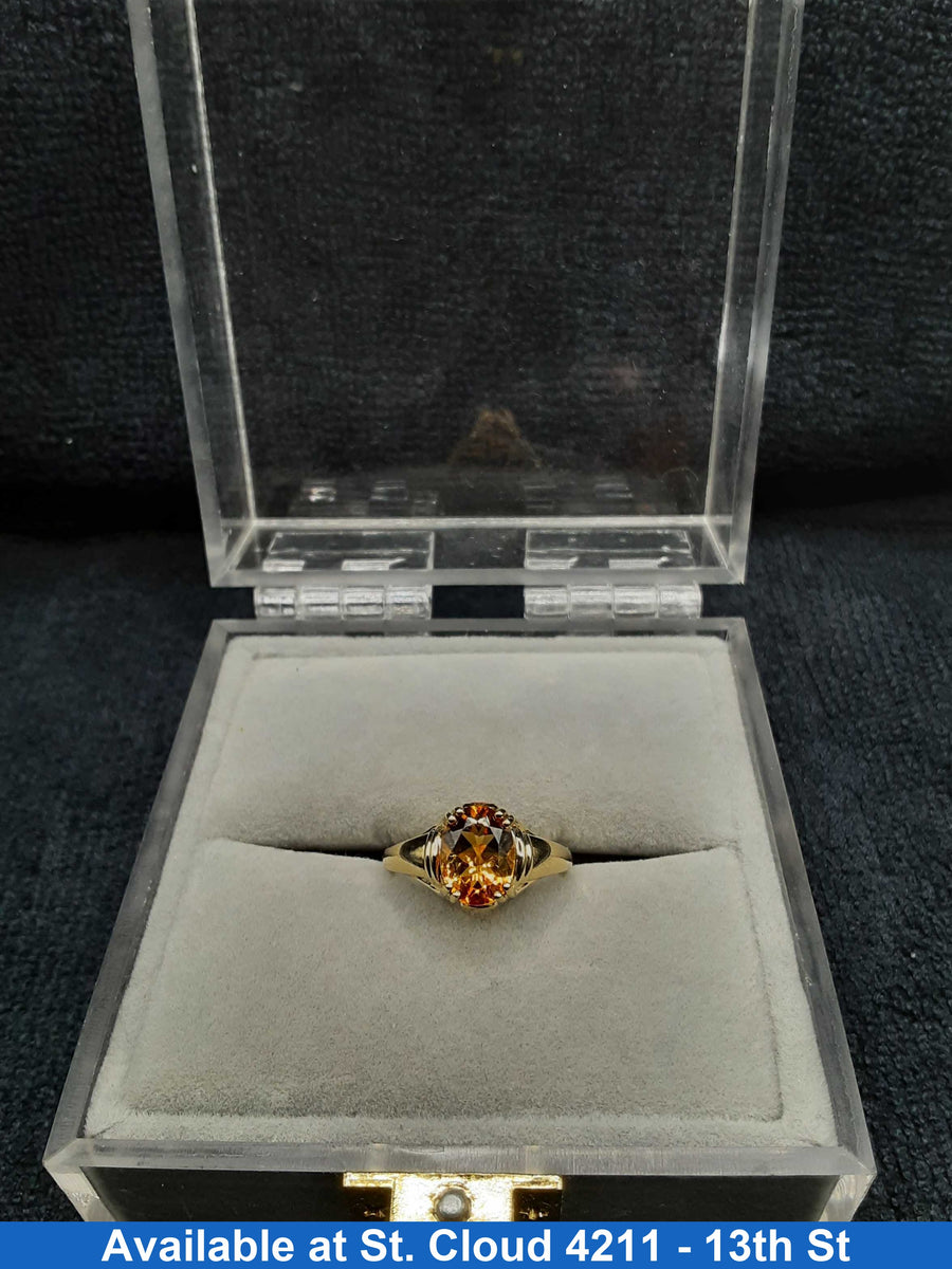 Yellow Gem Stone Ring