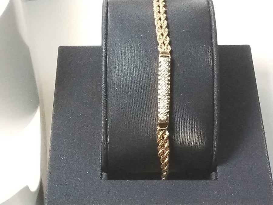 Tennis Bracelet - Yellow Gold 14k (.585) 9.6 grams 7 inch