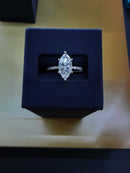 Women's Ring - Solitaire - White Gold 14k (.585) 3.2 grams Size 7