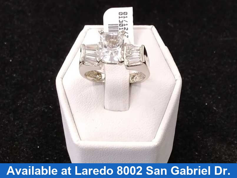 Women's Ring - Solitaire - White Gold 14k (.585) 5.7 grams Size 6