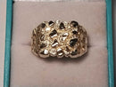 Men's Ring - Yellow Gold 10k (.417) 4.7 grams Size 11.5