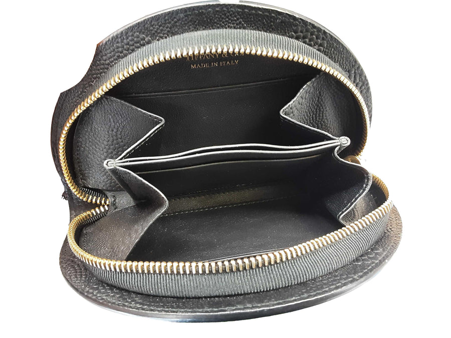 Tiffany & Co Half Moon Black Wallet