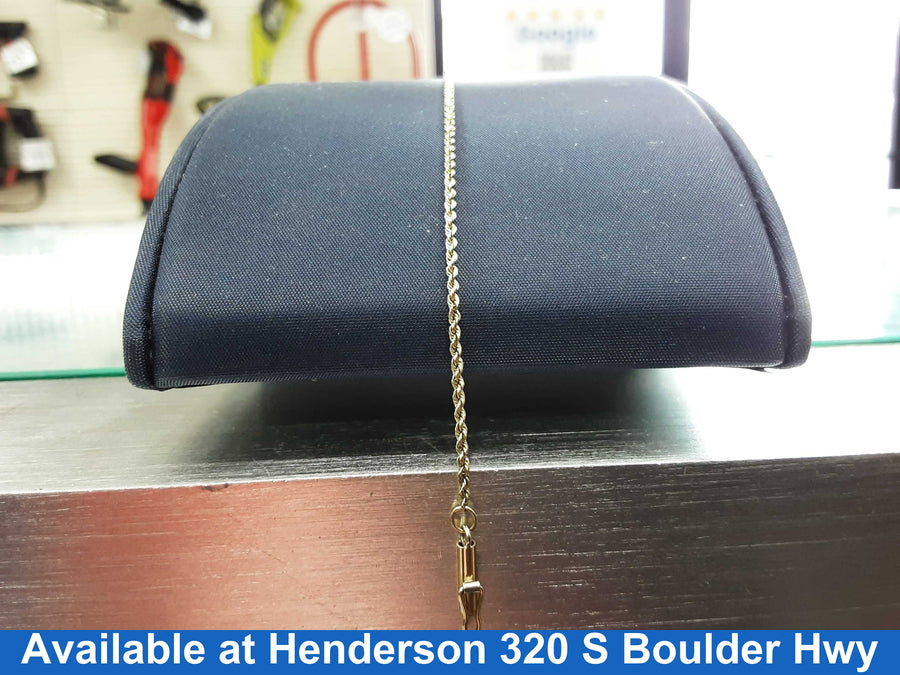 Rope Bracelet - Yellow Gold 14k (.585) 1.3 grams 8 inch