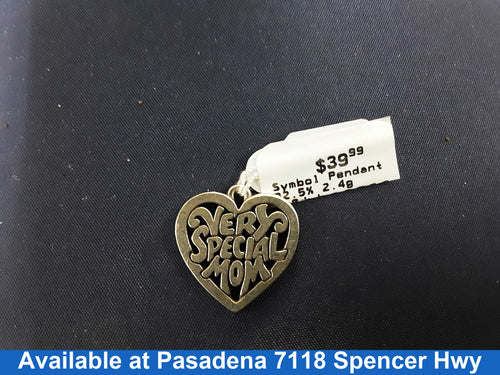 Symbol Pendant - Silver 2.4 grams
