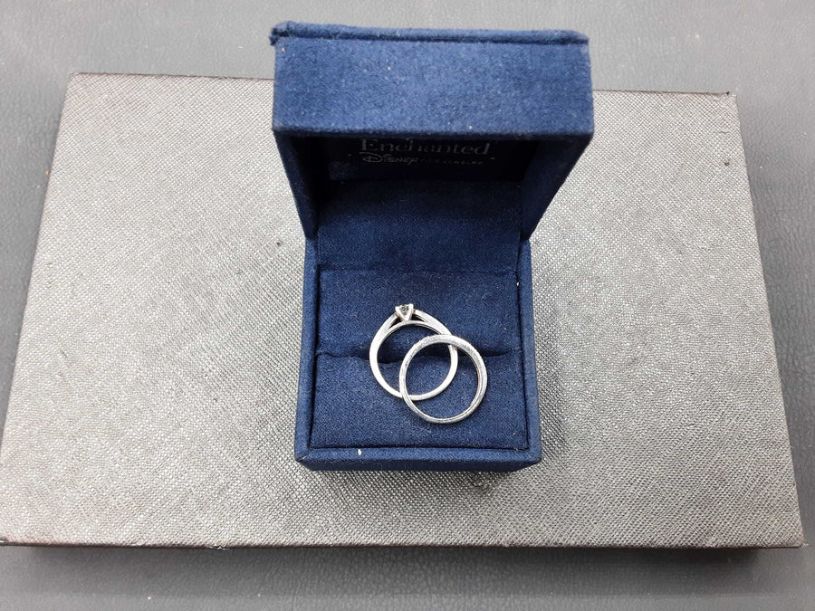 Ring - Engagement Set - Silver 2.7 grams Size 4.5