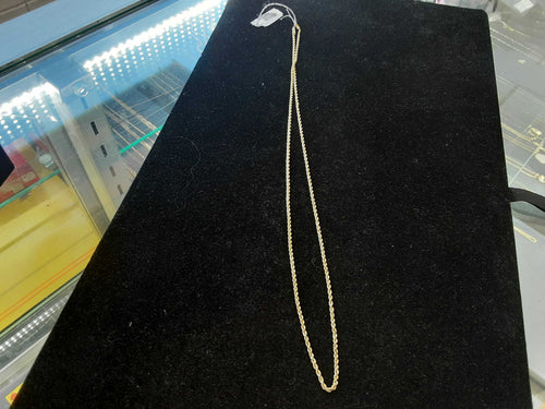 Rope Chain - Yellow Gold 14k (.585) 1.6 grams 18 inch