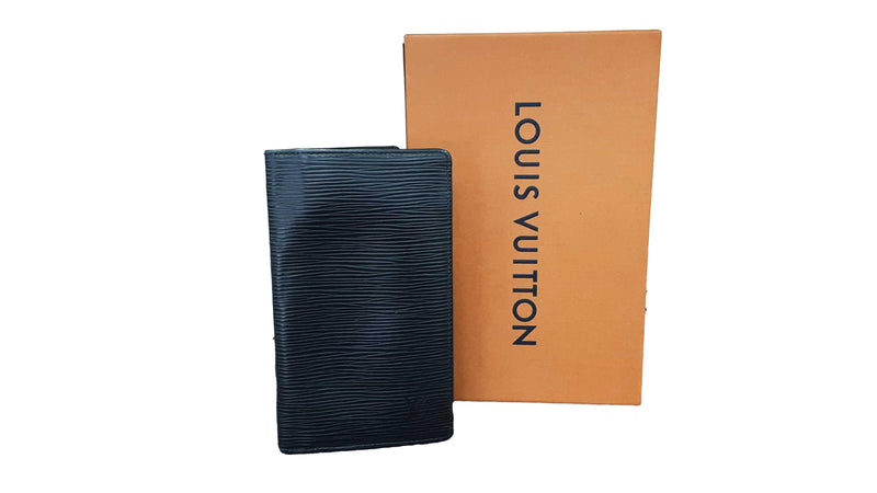 Louis Vuitton Pocket Agenda Black Wallet