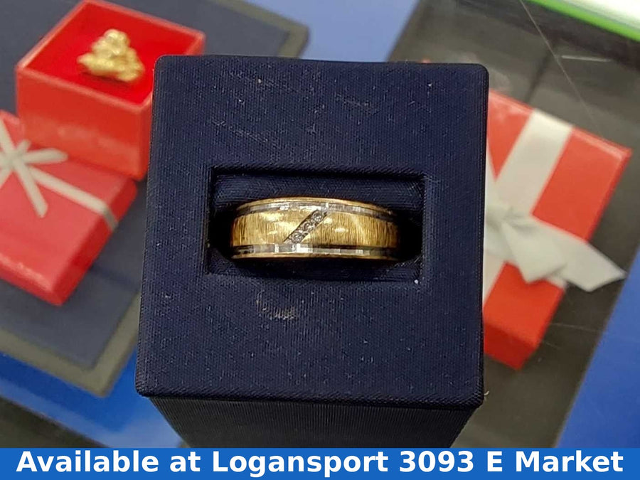 Ring - Wedding Band - Yellow Gold 14k (.585) 3.7 Grams Size 9