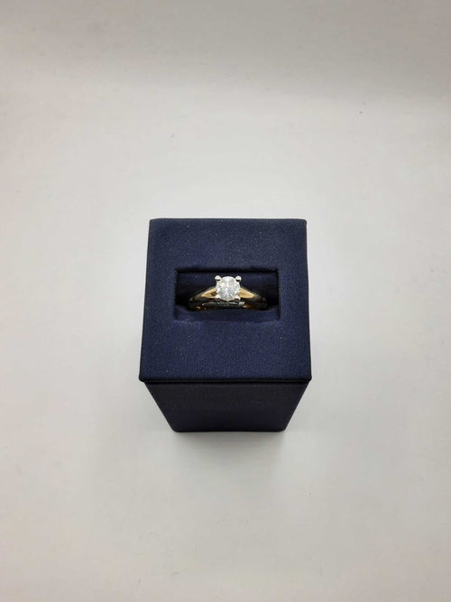 Women's Ring - Solitaire - Yellow Gold 14k (.585) 5.4 grams Size 6